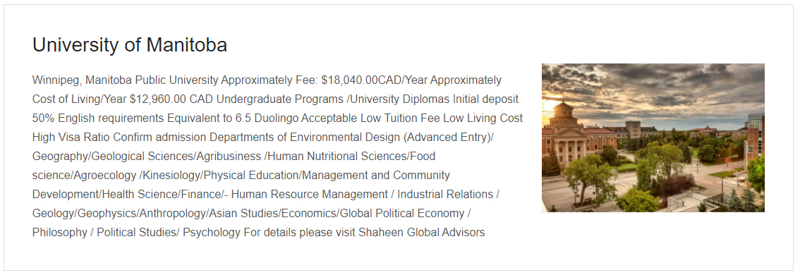 University of Manitoba